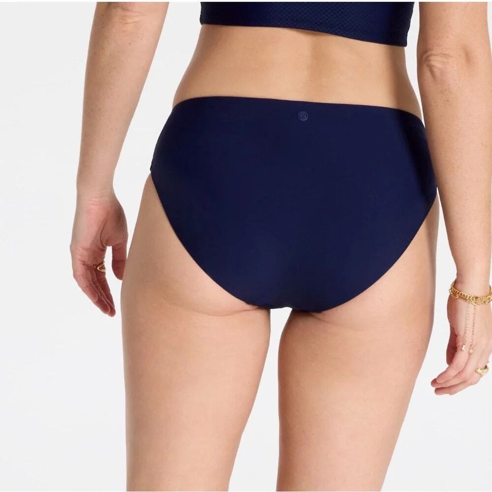 NWT Calia by Carrie Underwood Opulent Blue Mid Rise Bikini Bottoms Women's XXL - Picture 2 of 4